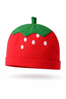 bavlněná čepice jahoda